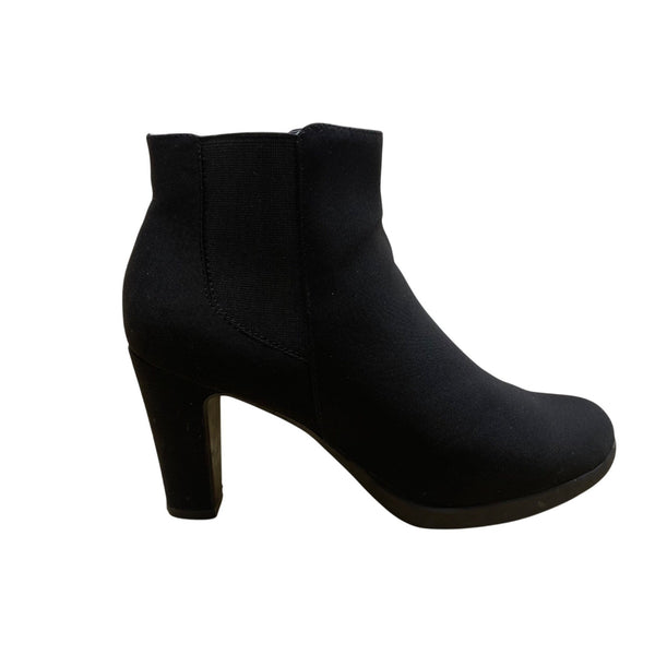 Lauren Blackwell Women’s Black Mykenna Heeled Ankle Boots Size 7.5