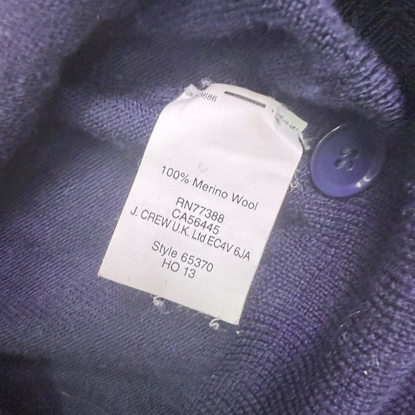 J. Crew Womens Navy Cardigan Sweater Button Up Lightweight Pocketed Size S