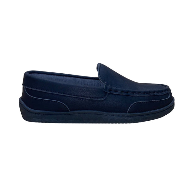MySlippers Women’s Black Grain Leather Slipper Moccasins Size 6