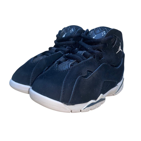 Air Jordan Kids Black Suede Sneakers Lace-Up Basketball Shoes Size 7C