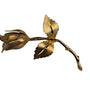 Giovanni Gold Tone Metal Rose Brooch Pin Elegant Floral Jewelry