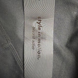 Ododos Womens Black Polyester/Spandex High-Waist Pocket Capri Leggings Size S -