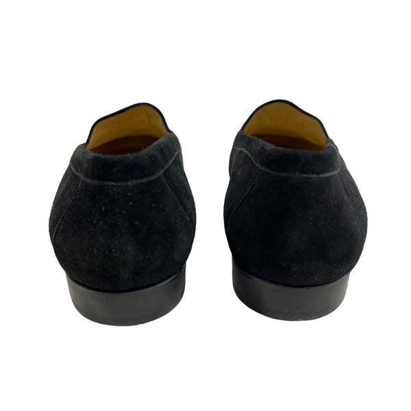 Gucci Women’s Black Suede Slip On Loafers Sz 8 - NWOB