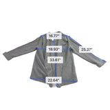 Banana Republic Womens Gray Knitted Cardigan Sweater Open Front Size XL