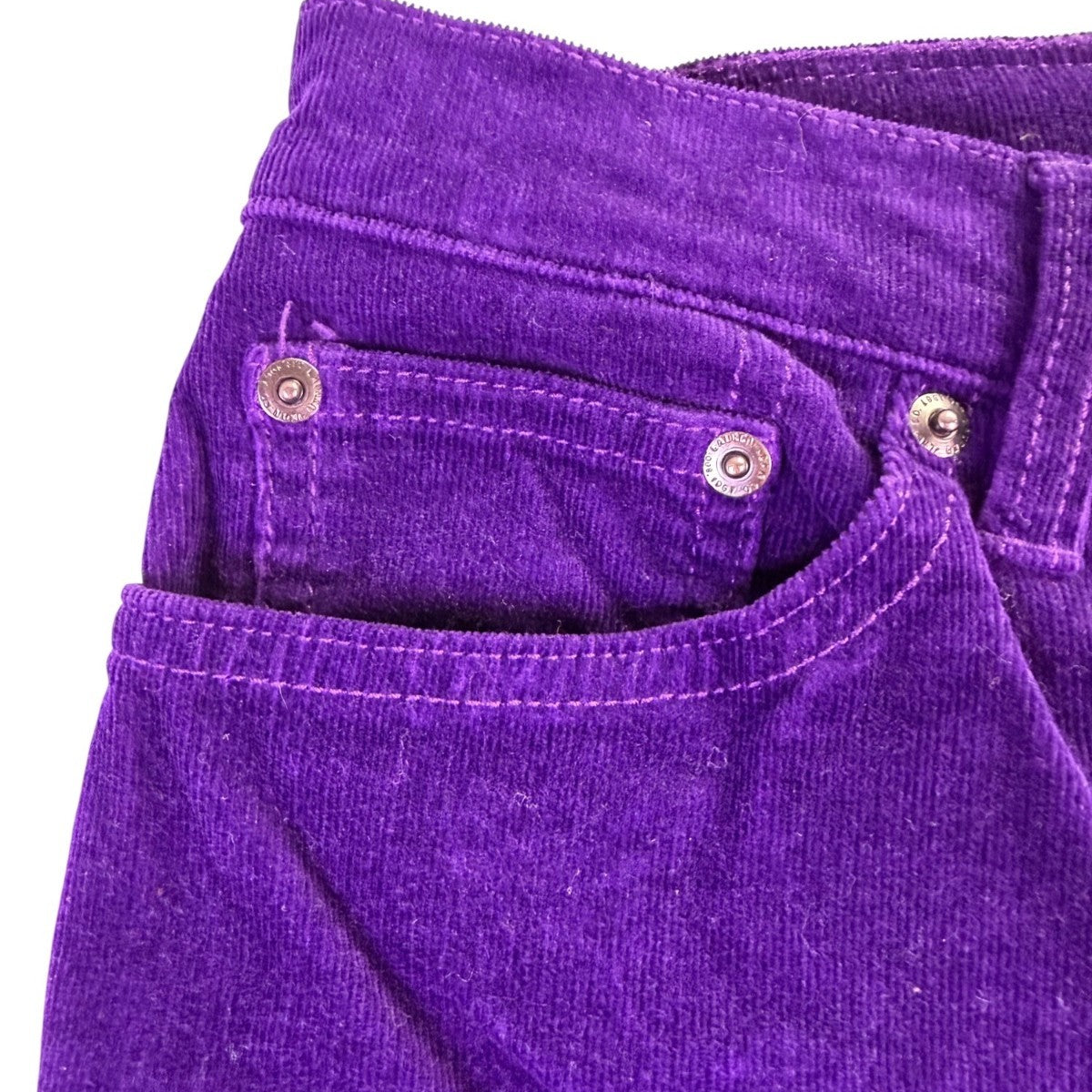 Lauren Ralph Lauren Purple Corduroy Womens Classic Straight Jeans Size 12