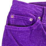 Lauren Ralph Lauren Purple Corduroy Womens Classic Straight Jeans Size 12