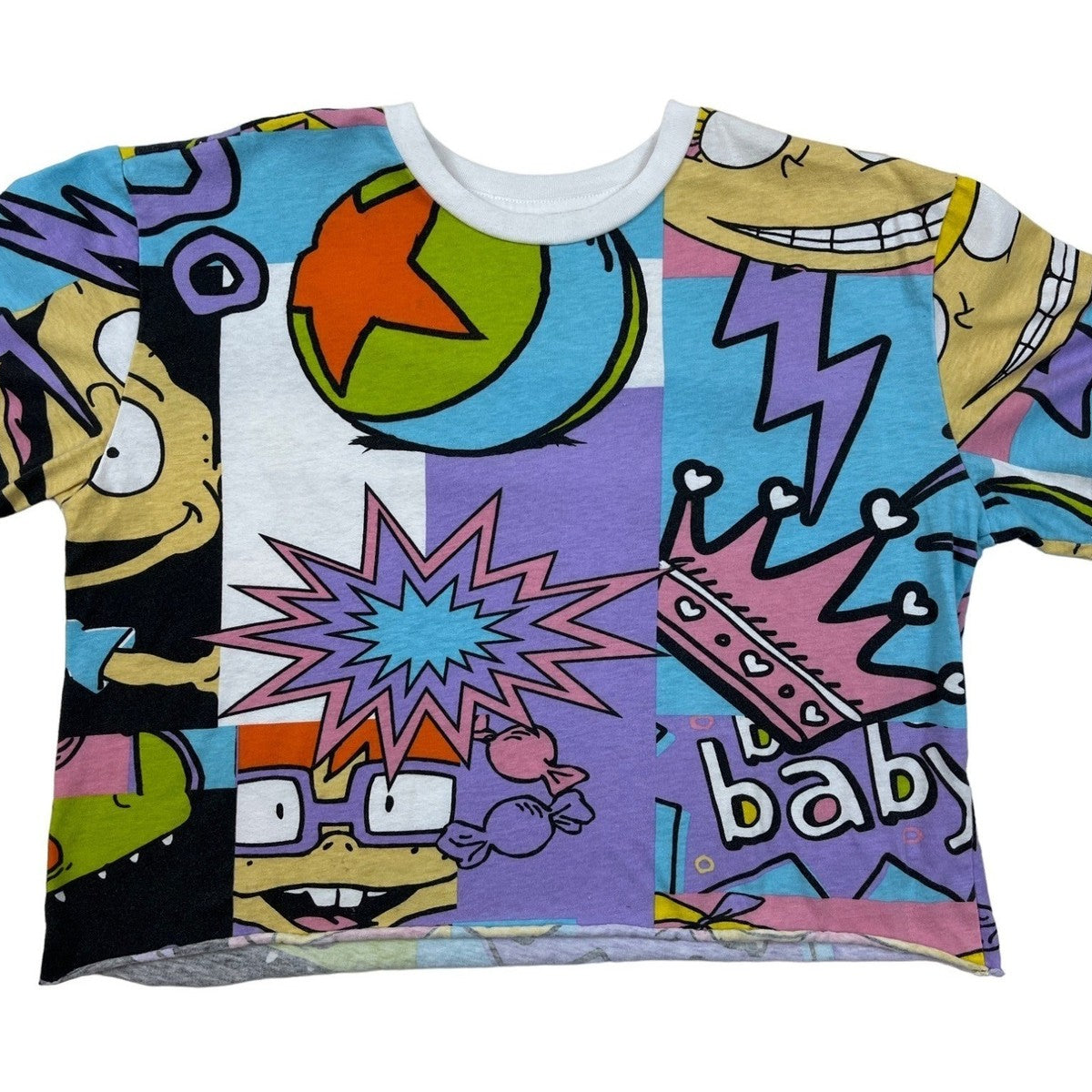 Nickelodeon Rugrats Cartoon Graphic Crop Top T-Shirt New