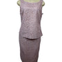 Tahari Arthur S. Levine Womens Lace Dress Suit Set Pink Size 10 Formal Elegant N