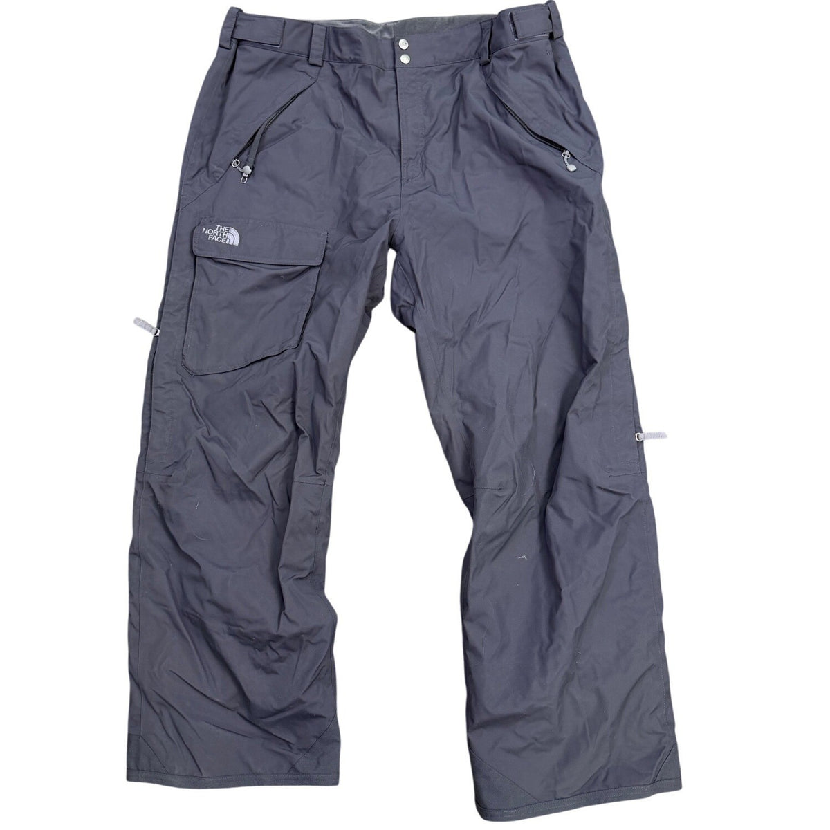 The North Face Mens Gray Snow Pants Water-Resistant Pockets Full Length Sz XXL