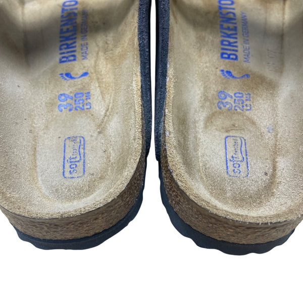 Birkenstock Women’s Gray Suede Adjustable Strap Soft Arizona Sandals Size  L8/M6