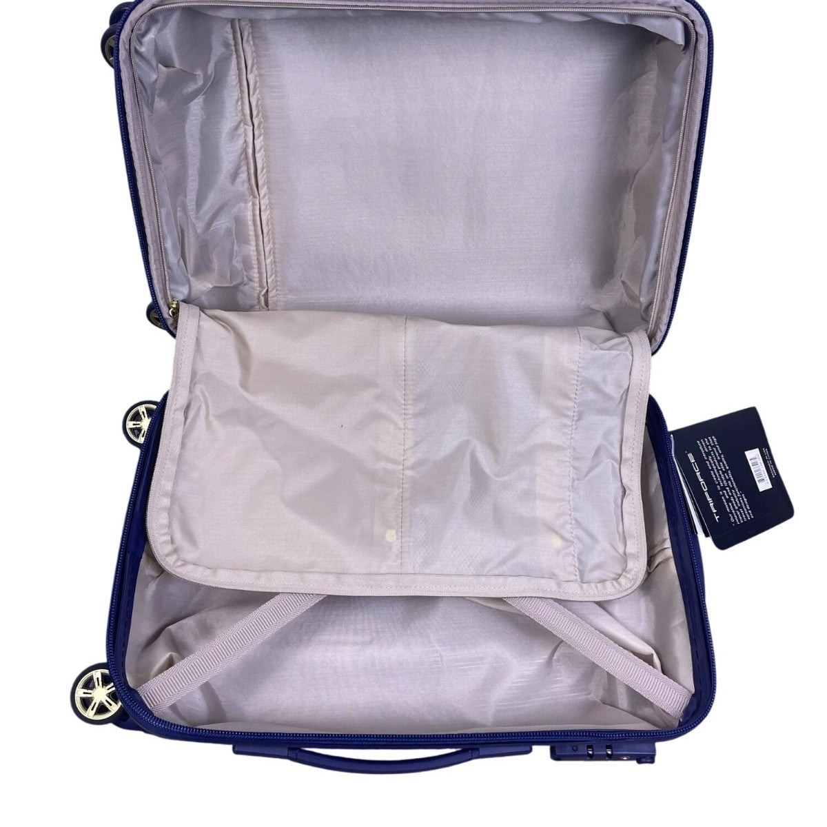 Triforce Unisex Blue Aluminum 2-Piece Luggage Set With Spinner Wheels & TSA Lock