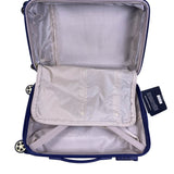 Triforce Unisex Blue Aluminum 2-Piece Luggage Set With Spinner Wheels & TSA Lock