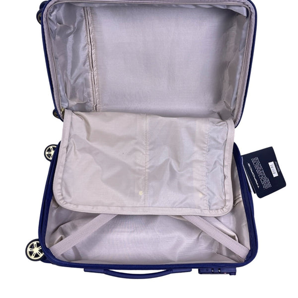 Triforce Unisex Blue Aluminum 2-Piece Luggage Set With Spinner Wheels & TSA Lock