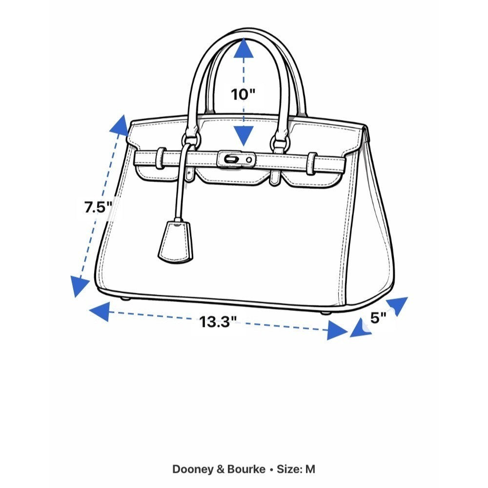 Dooney & Bourke Women’s Beige & Gray Monogram Leather Logo Pocket Tote Bag