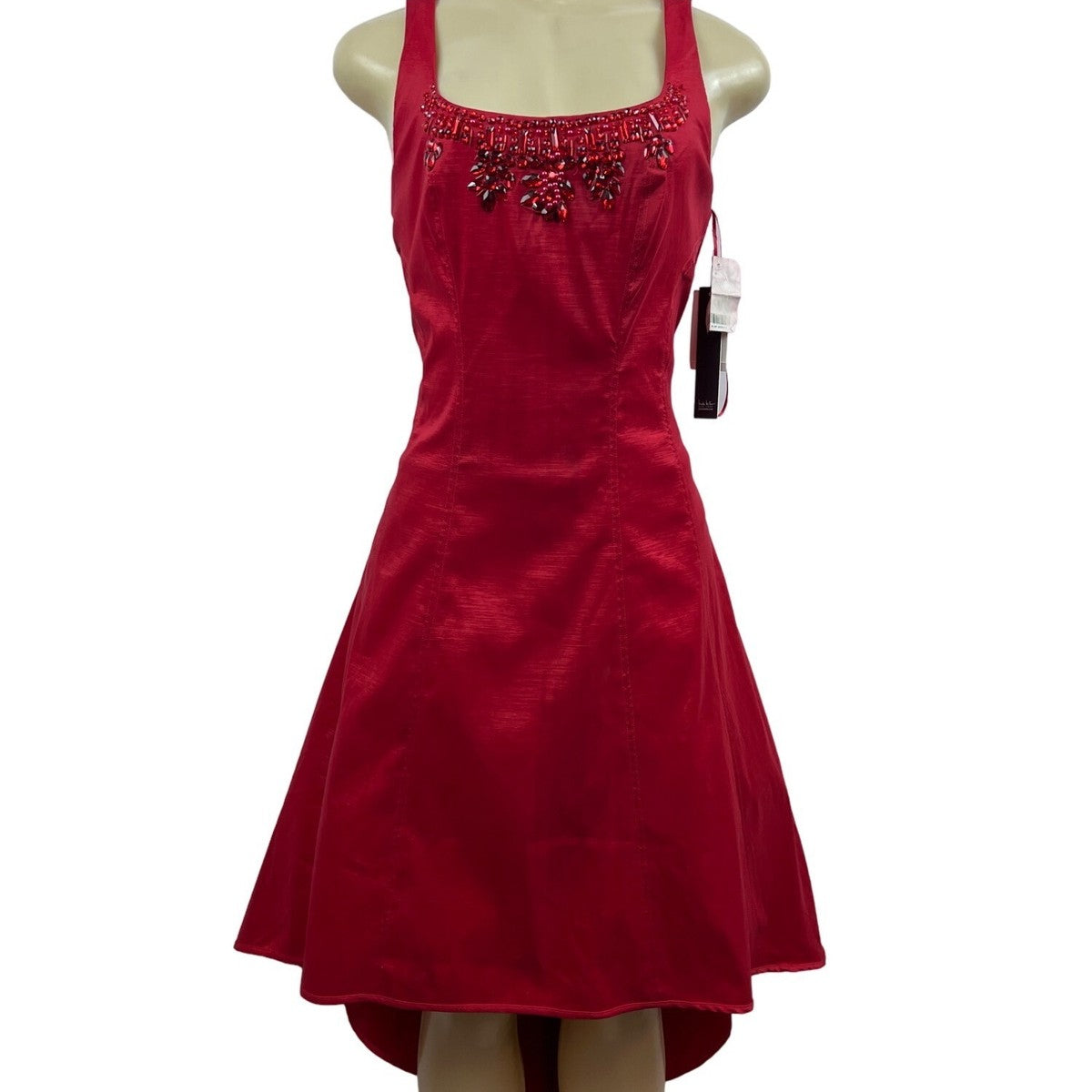 Nicole Hiller New York Women's Red High-low D Snack Dress Sz 10 (EU 44) - NWT