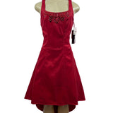 Nicole Hiller New York Women's Red High-low D Snack Dress Sz 10 (EU 44) - NWT