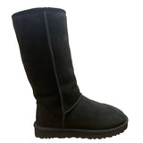 Ugg Pure Women’s Black Suede Sheepskin Cozy Warm Classic Tall Boots Size 8