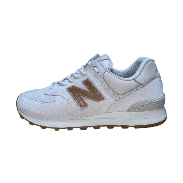 New Balance Women’s White Suede ENCAP 574 Casual Retro Sneakers Size 7