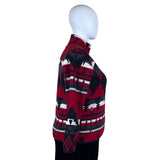 Lauren Ralph Lauren Womens 2X Aztec Print Fleece Jacket