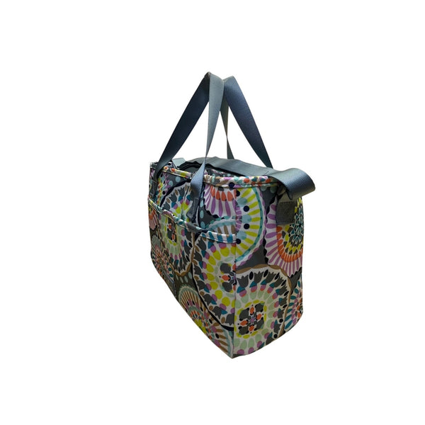 Vera Bradley Multicolor Sunny Medallion Pattern Open Top Handles Tote Bag