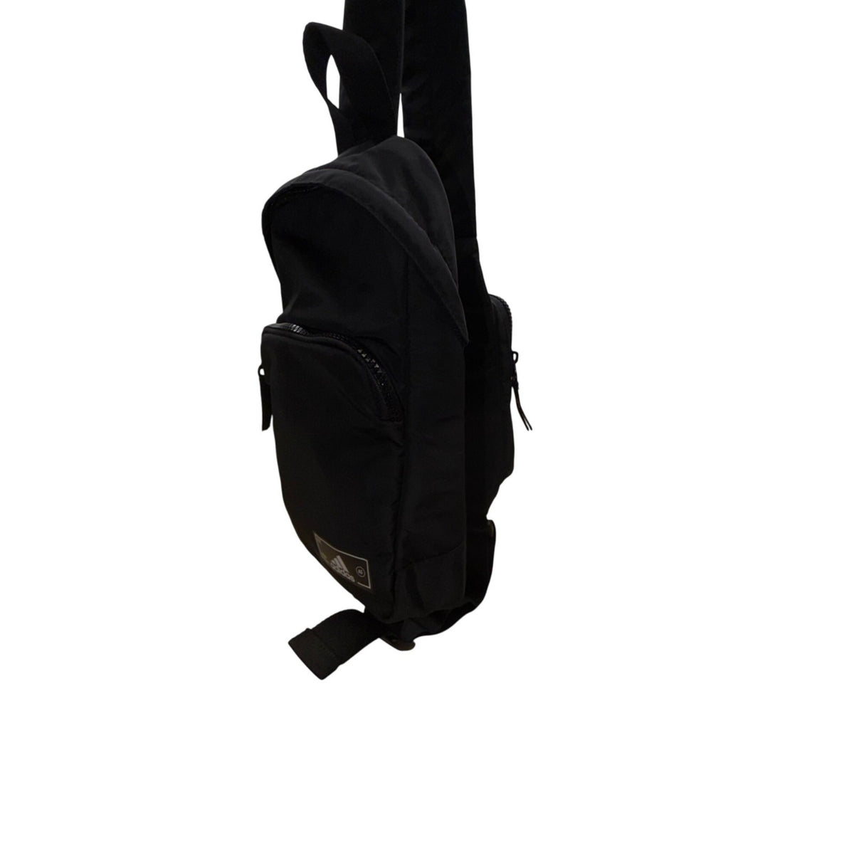 Adidas Unisex Black Nylon Multiple Zippered Adjustable Strap Sling Backpack