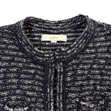 Ann Taylor LOFT Womens Black & White Tweed Cardigan Jacket Size SP