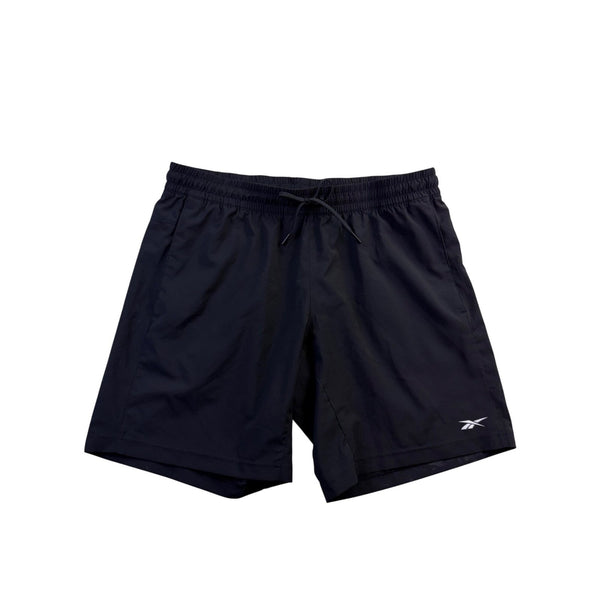 Reebok Mens Black Polyester Training Shorts Activewear & Lightweight Size L 