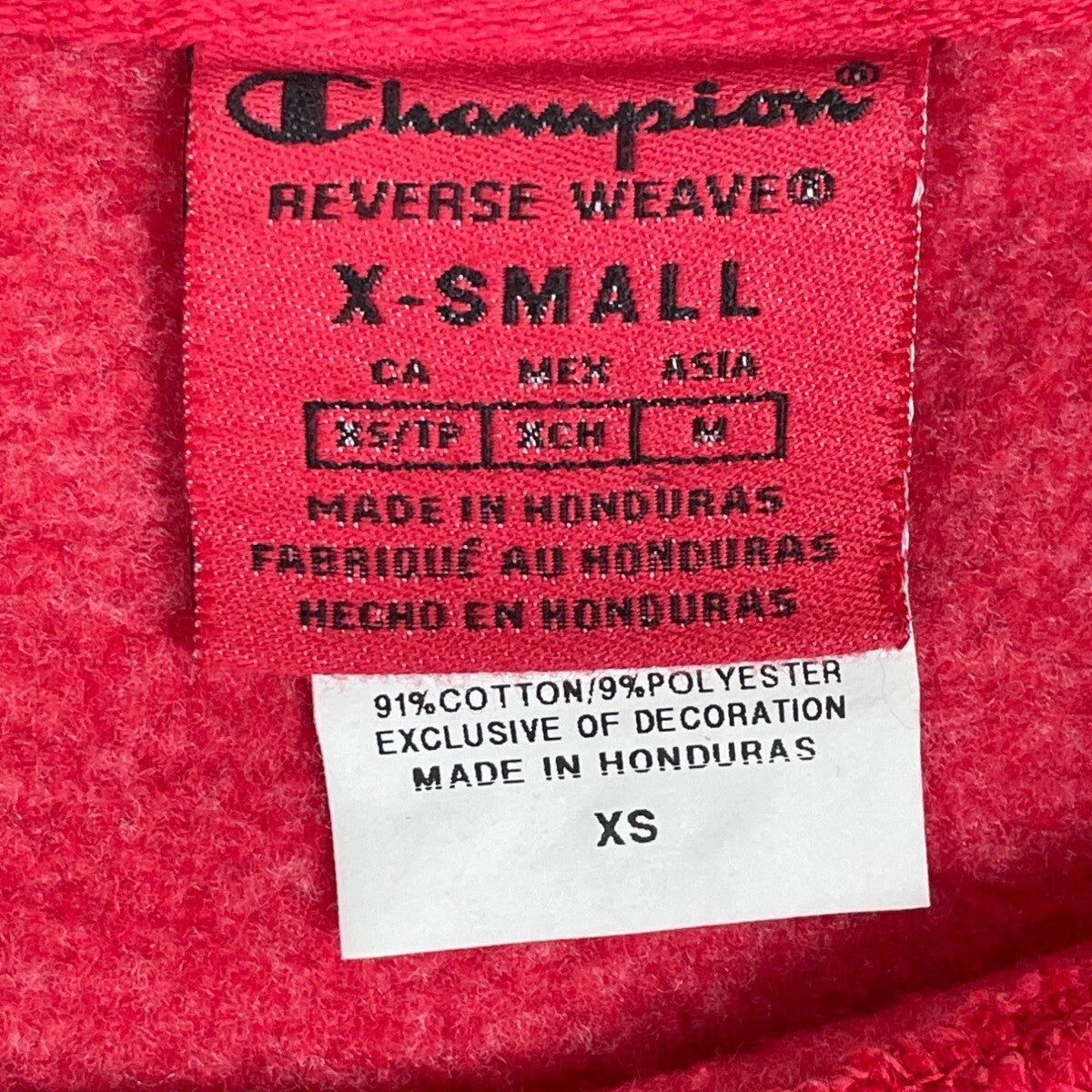 Champion Womens Red Long Sleeve Sweater Sz XS