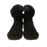 Lamo Women’s Black Suede Fleece-Lined Warm Winter Snow Boots Size 7