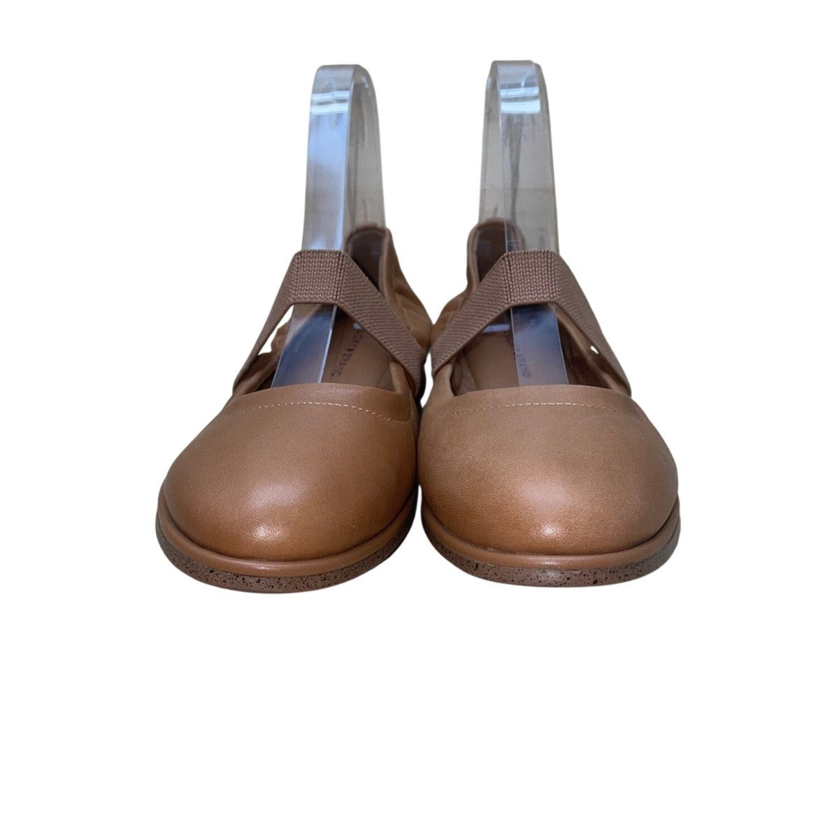 Lucky Brand Women’s Brown Leather Elastic Strap Walnen Ballet Flat Size 8M