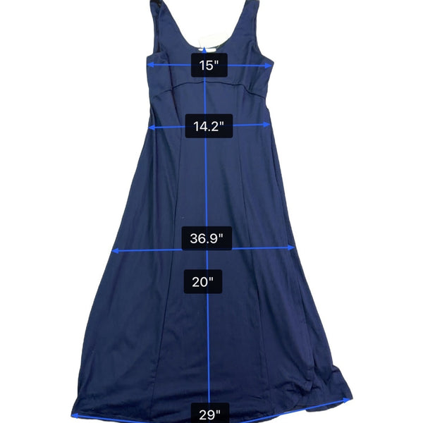 Cupshe Womens Navy Blue Sleeveless Midi Empire Waist Dress  Sz S - New