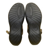 SAS Women’s Brown & Black Dusk Leather Cushioned Adjustable Sandals Sz 8.5M