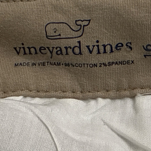 Vineyard Vines Women's Beige Slim Fit Khaki Bottom Trousers Sz 16