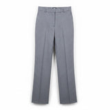Lands End Womens Gray Flat-Front & Straight Fit Dress Pant Trousers Size 6