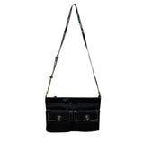 Vera Bradley Women’s Black Quilted With Adjustable Strap & Pockets Crossbody Bag
