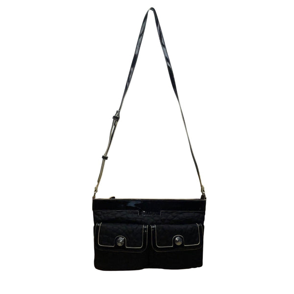 Vera Bradley Women’s Black Quilted With Adjustable Strap & Pockets Crossbody Bag