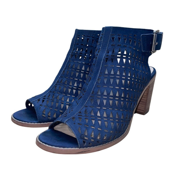 Vince Camuto Women’s Midnight Leather Open Toe Triana High Heel Sandals Size 8M