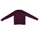 Tommy Hilfiger Mens Burgundy Cotton Cashmere Sweater Soft Knit Pullover Size M 