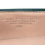 Talbots Women’s Green Leather Tassel Details Leighton Brogue Loafers Size 6M