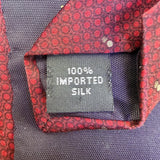 Zylos Platinum Mens Burgundy 100% Silk Dot Pattern Necktie George Machado Design