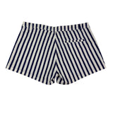 Cotton On Womens Blue & White Striped Cotton Blend High-Rise Casual Shorts Sz 10