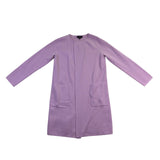 J.Crew Womens Purple Textured Long-Sleeve Lengthy Cardigan With Pockets Size XS