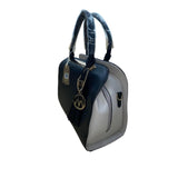 Alyssa Women’s Black Faux Leather Gold & Tassel Charm Mia K Farrow Satchel Bag