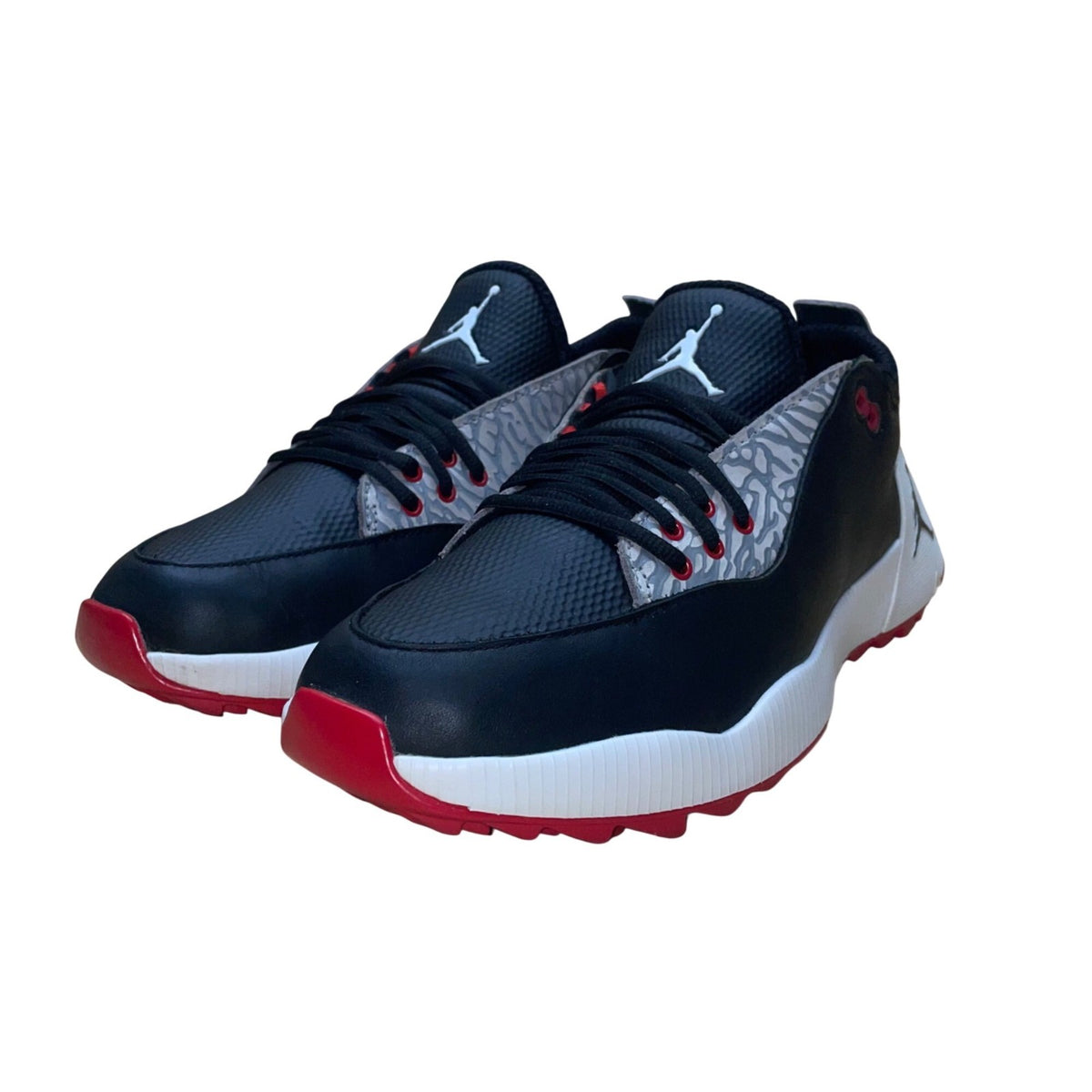 Air Jordan Men’s Black & Red Leather ADG 2 golf Sneakers Size 8.5