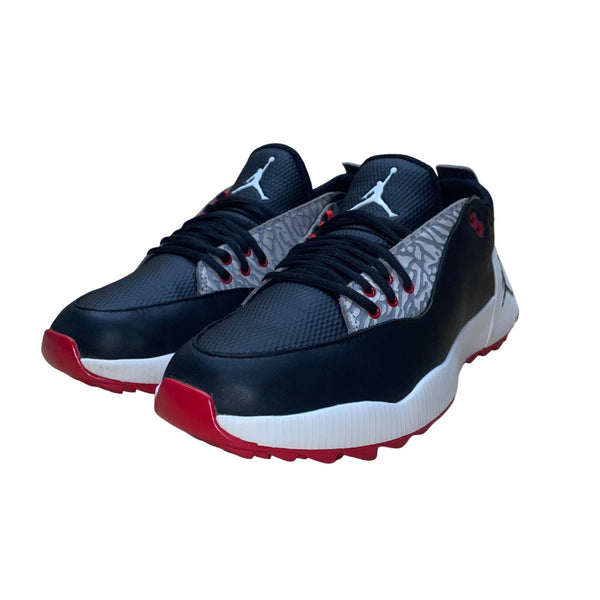 Air Jordan Men’s Black & Red Leather ADG 2 golf Sneakers Size 8.5