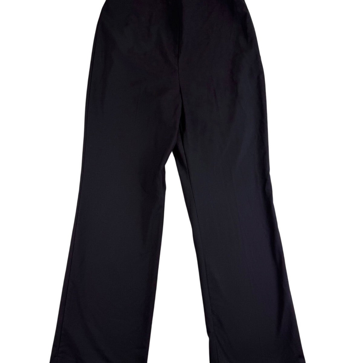 Talbots Womens Black Polyester/Rayon Straight-Leg Hollywood Pants Size 10