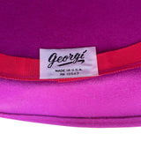 Michael Howard Womens Pink Wool Hat With Satin Ribbon & Veil Vintage Style USA