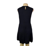 Pomander Place Womens Black Ribbed Knit Sleeveless Dress Sz L - New
