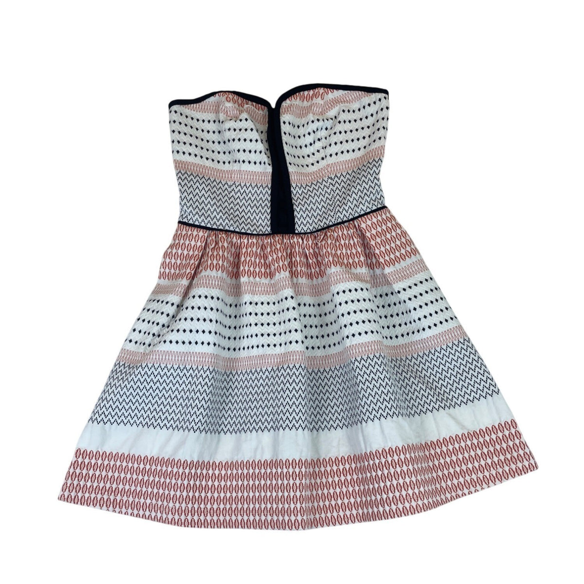 Ella Moss Women's Multicolor Strapless  and A-Line Mini Dress Sz M