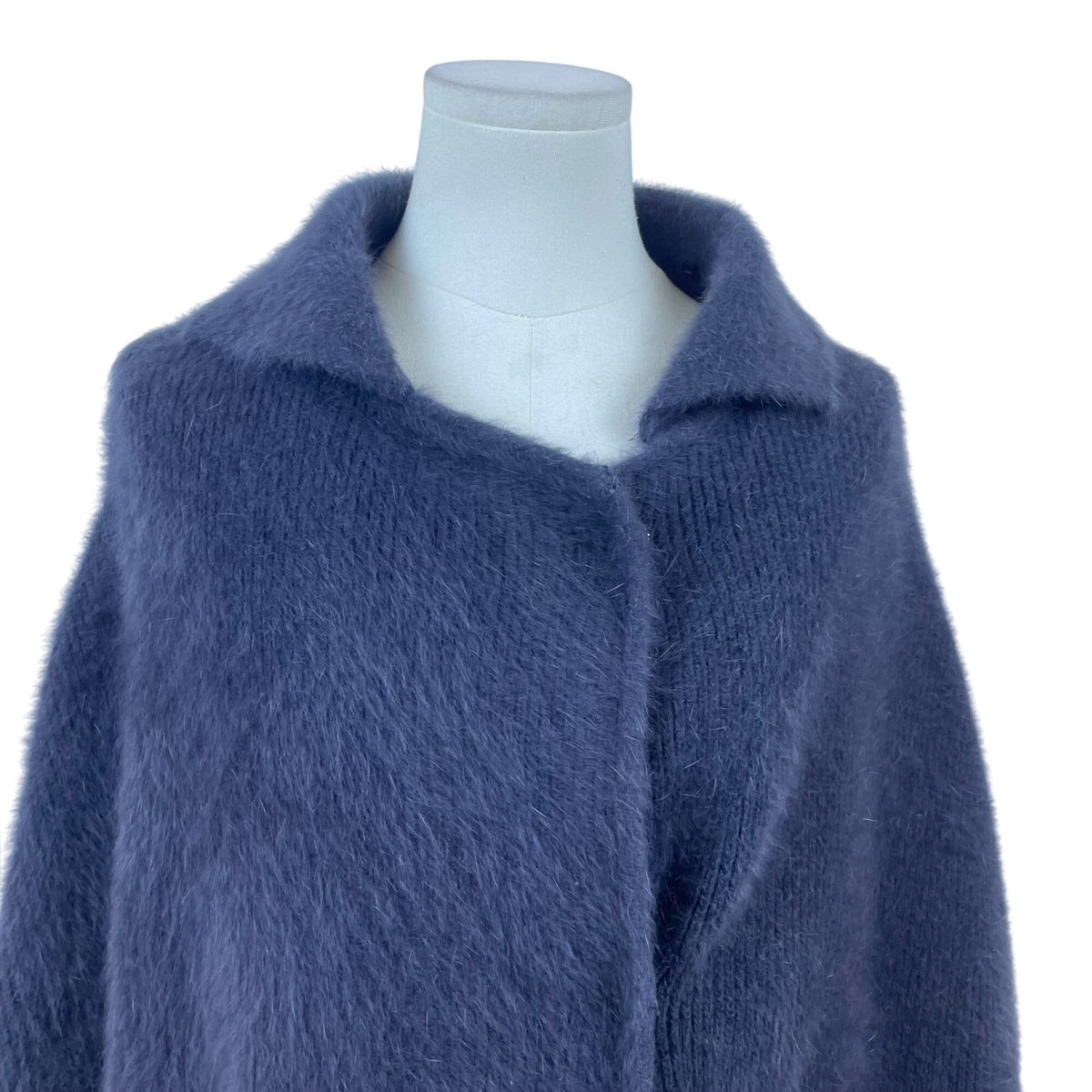 Womens Navy Blue/ Grey Wrap Cape Coat Oversized Style Sz 175/92A US L